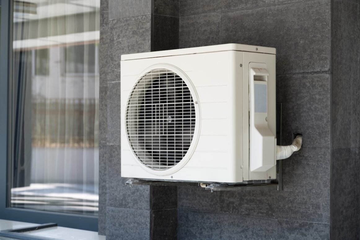 Air Conditioner And Heat Pump. Split HVAC System Unit