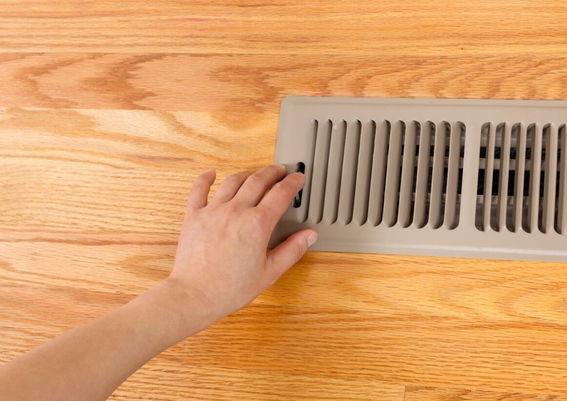 furnace duct cleaning clean vent wooden floor